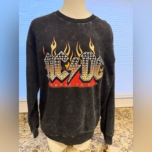 AC/DC Black Graphic Sweatshirt